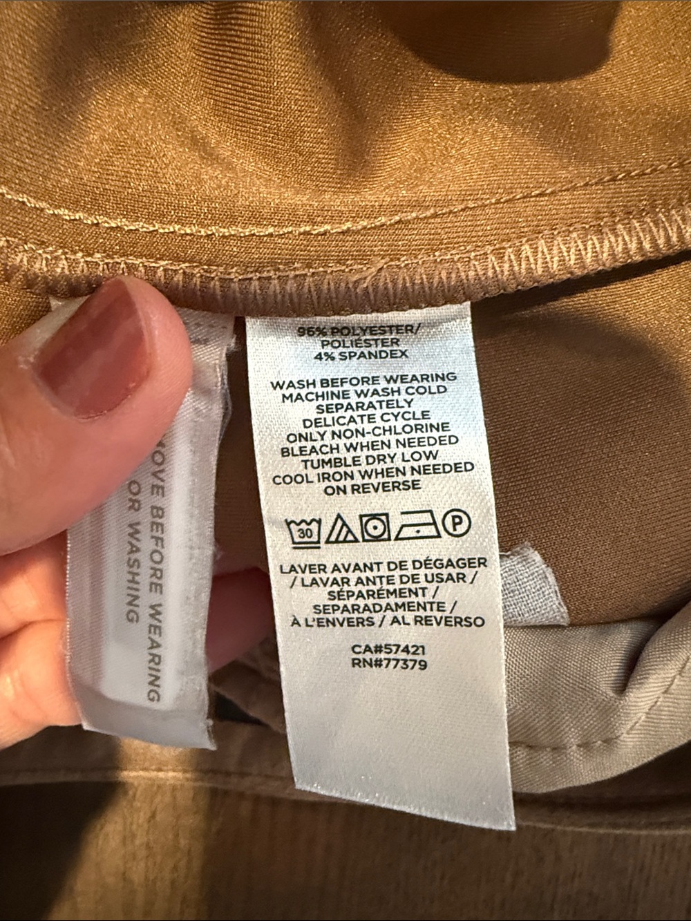 Ann Taylor Wide-Leg Faux Suede Pants in Camel - Picture 6 of 10